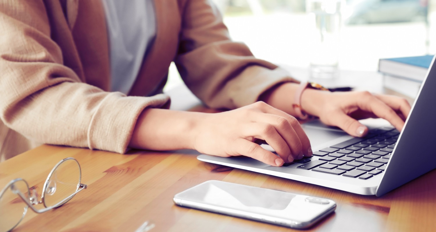 A person using a computer