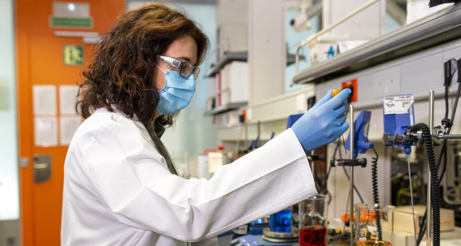 Woman in a laboratory