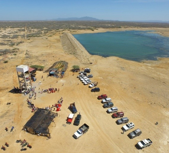 Vista aérea de una zona de exploración